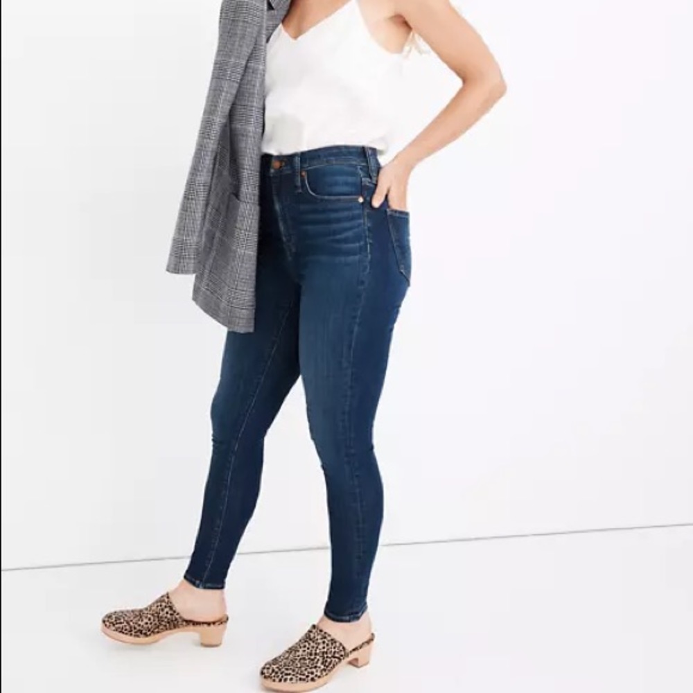 Madewell High Rise Sussex Wash Skinny Jeans